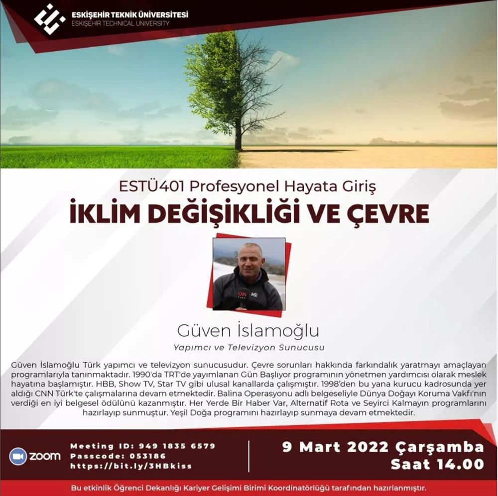 İklim Değişikliği ve Çevre Semineri Gerçekleştirildi