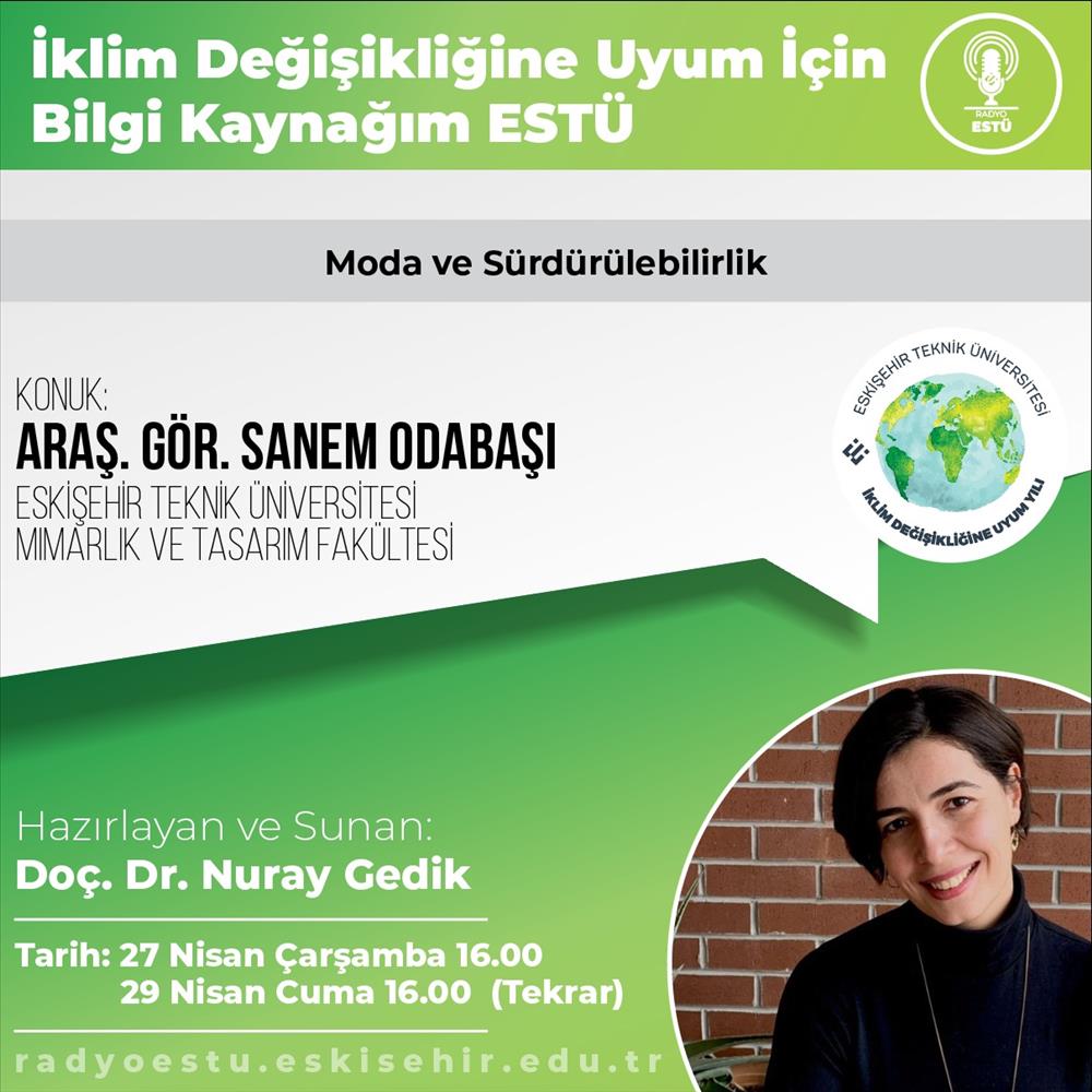 Arş.Gör. Sanem Odabaşı ile "Moda ve Sürdürülebilirlik" Söyleşisi Gerçekleştirildi