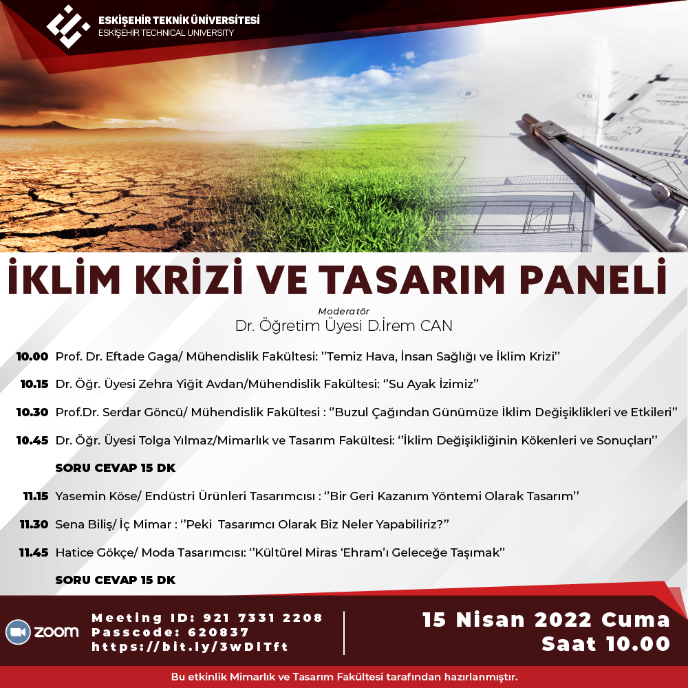 İklim Krizi ve Tasarım Paneli gerçekleştirildi 